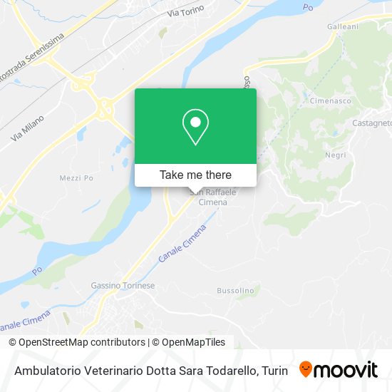 Ambulatorio Veterinario Dotta Sara Todarello map