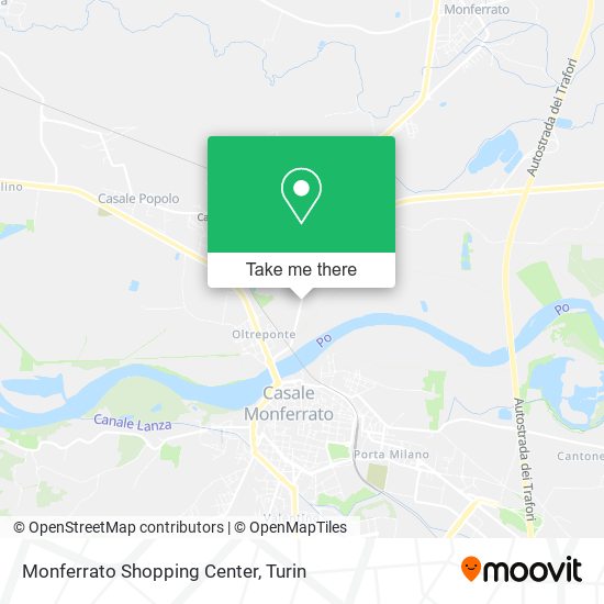 Monferrato Shopping Center map