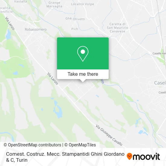 Mechanical Construction Printing of Giordano Ghini & Co map