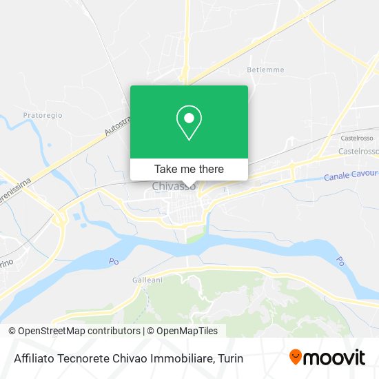 Affiliato Tecnorete Chivao Immobiliare map