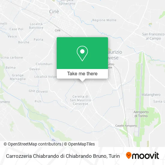 Chiabrando Auto Body Shop by Chiabrando Bruno map