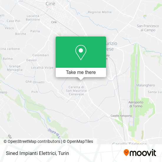 Sined Impianti Elettrici map
