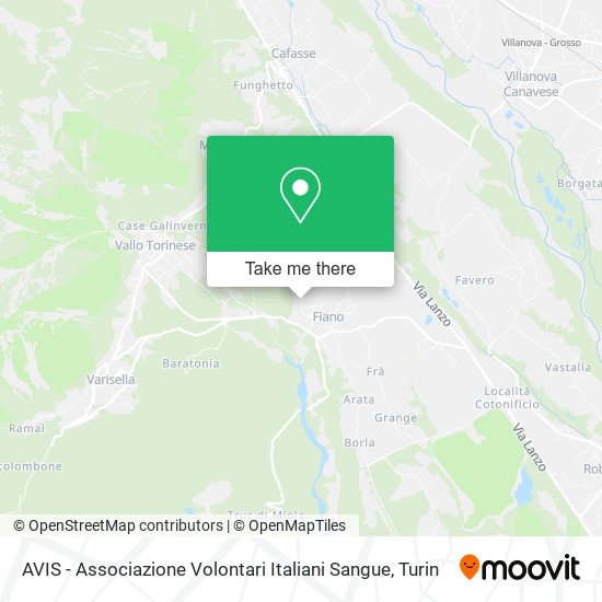 AVIS - Associazione Volontari Italiani Sangue map