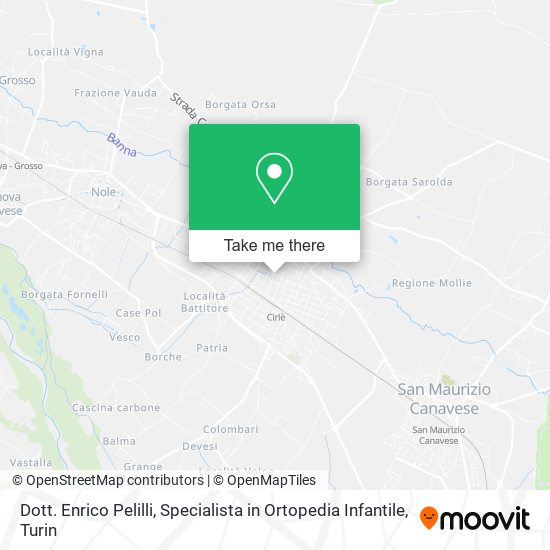 Dott. Enrico Pelilli, Specialista in Ortopedia Infantile map