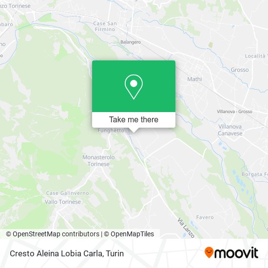 Cresto Aleina Lobia Carla map