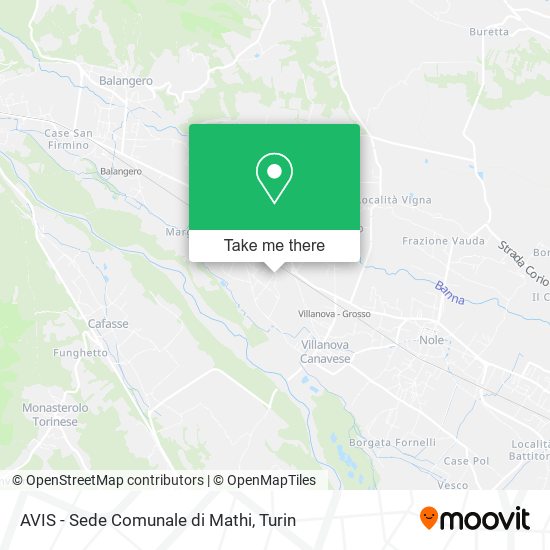AVIS - Sede Comunale di Mathi map