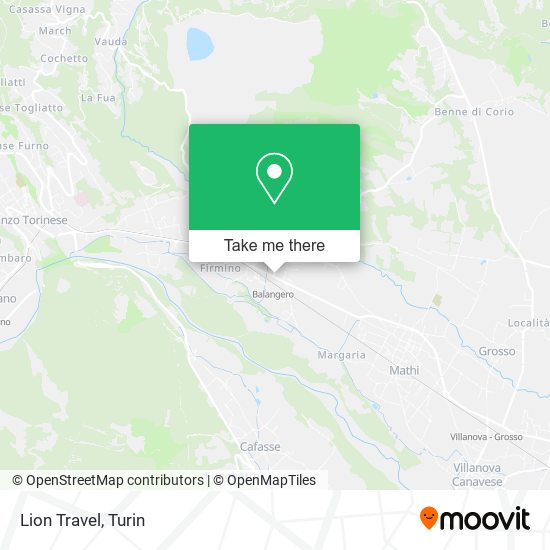 Lion Travel map