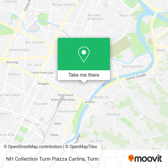 NH Collection Turin Piazza Carlina map
