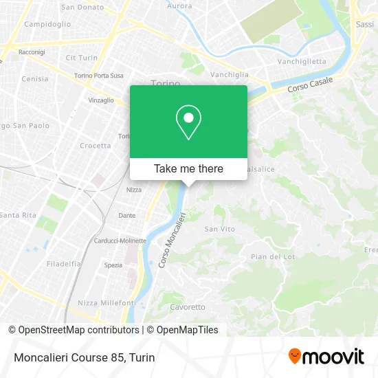 Moncalieri Course 85 map
