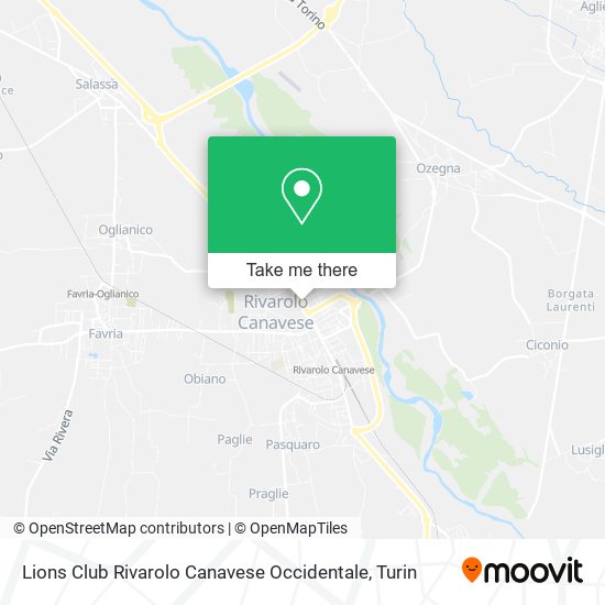Lions Club Rivarolo Canavese Occidentale map