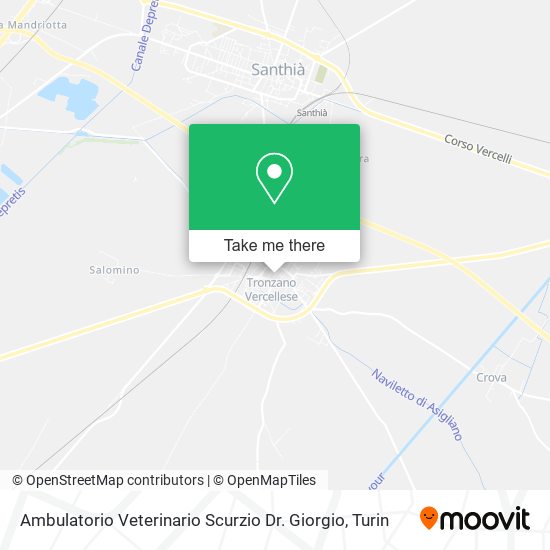 Ambulatorio Veterinario Scurzio Dr. Giorgio map