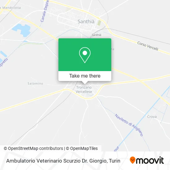 Ambulatorio Veterinario Scurzio Dr. Giorgio map