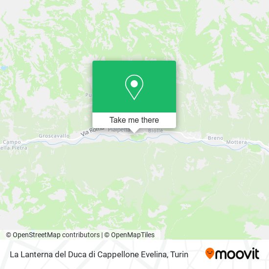 La Lanterna del Duca di Cappellone Evelina map