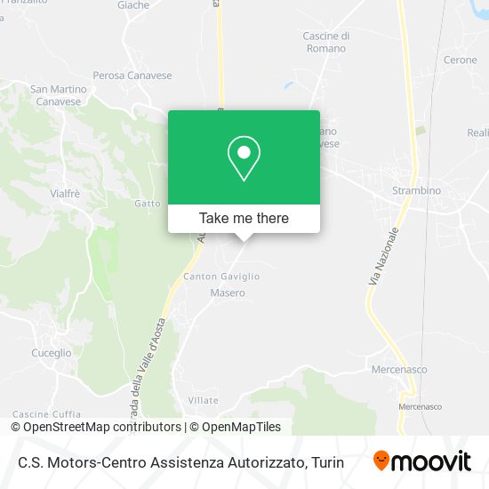 C.S. Motors-Centro Assistenza Autorizzato map