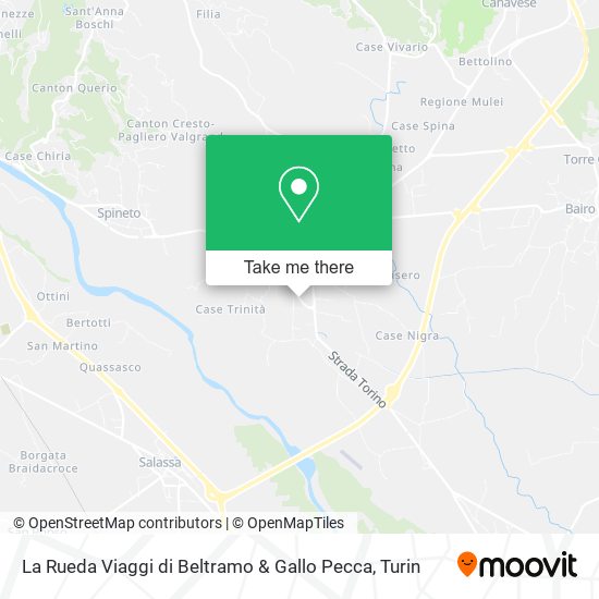 La Rueda Viaggi di Beltramo & Gallo Pecca map