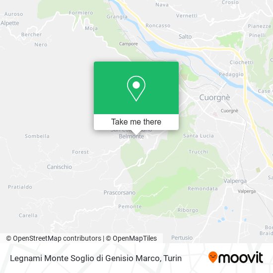 Legnami Monte Soglio di Genisio Marco map