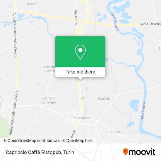 Capriccio Caffè Ristopub map
