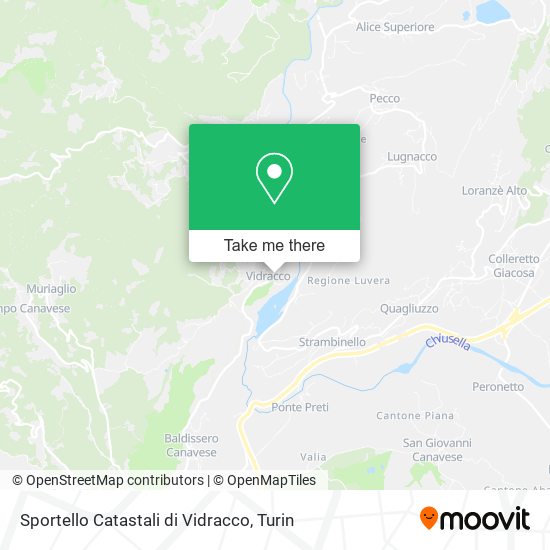 Sportello Catastali di Vidracco map