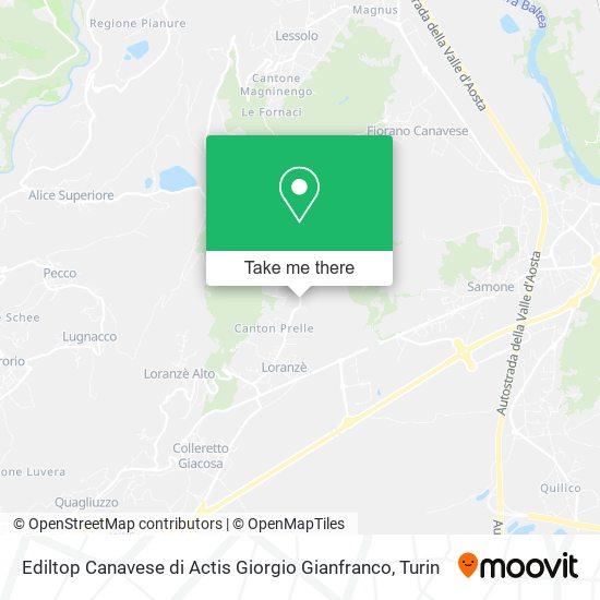 Ediltop Canavese di Actis Giorgio Gianfranco map