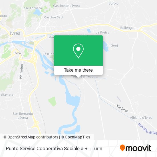 Punto Service Cooperativa Sociale a Rl. map