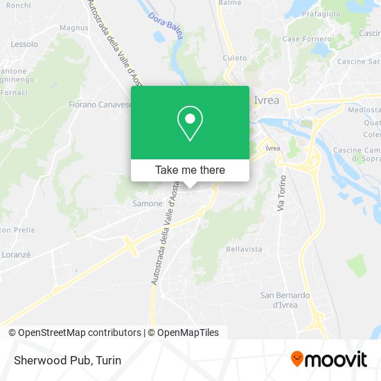 Sherwood Pub map