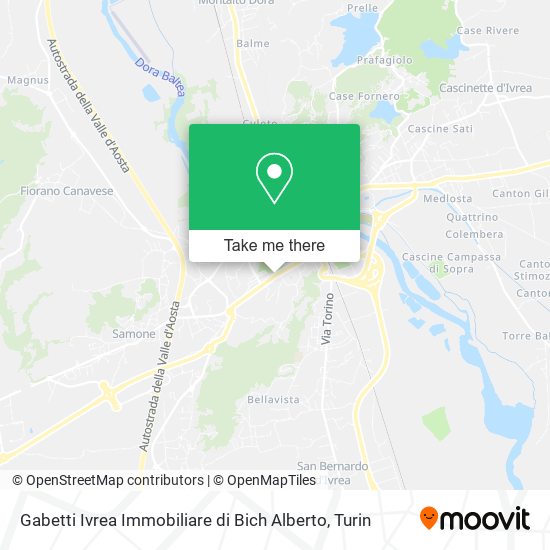 Gabetti Ivrea Immobiliare di Bich Alberto map
