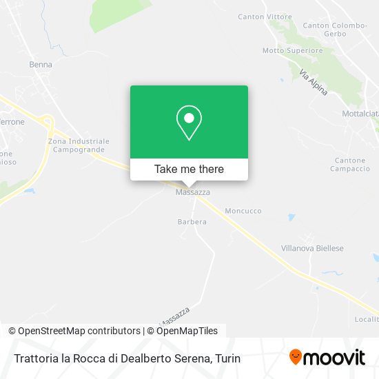 Trattoria la Rocca di Dealberto Serena map