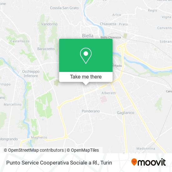 Punto Service Cooperativa Sociale a Rl. map