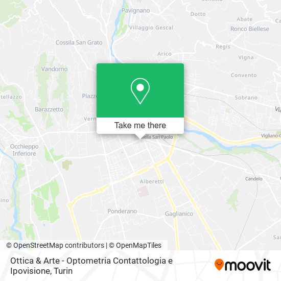 Ottica & Arte - Optometria Contattologia e Ipovisione map