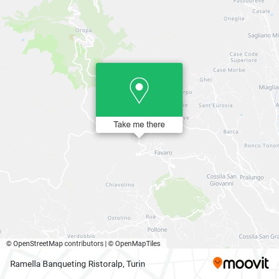Ramella Banqueting Ristoralp map