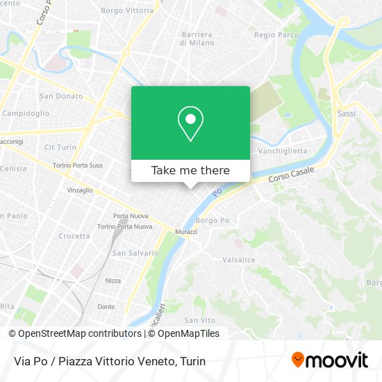 Via Po / Piazza Vittorio Veneto map