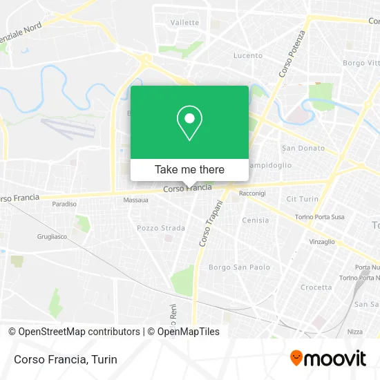 Corso Francia map