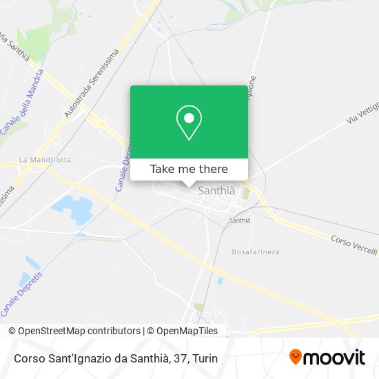 Corso Sant'Ignazio da Santhià, 37 map