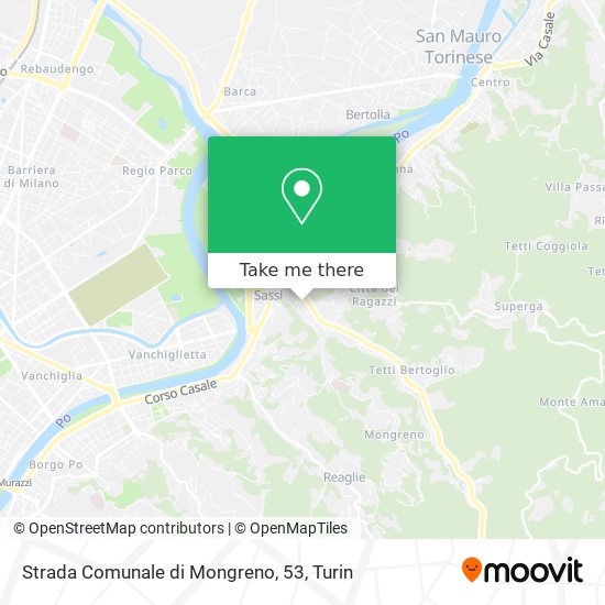 Strada Comunale di Mongreno, 53 map