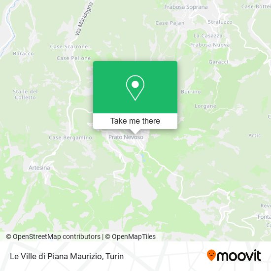 Le Ville di Piana Maurizio map