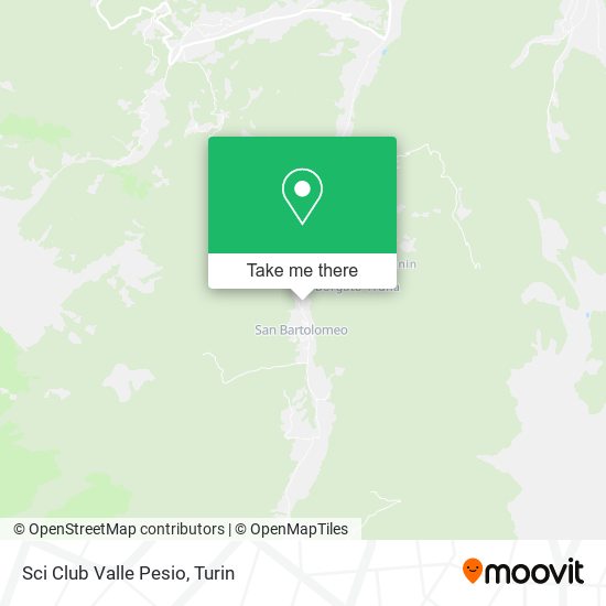 Sci Club Valle Pesio map