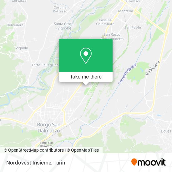 Nordovest Insieme map