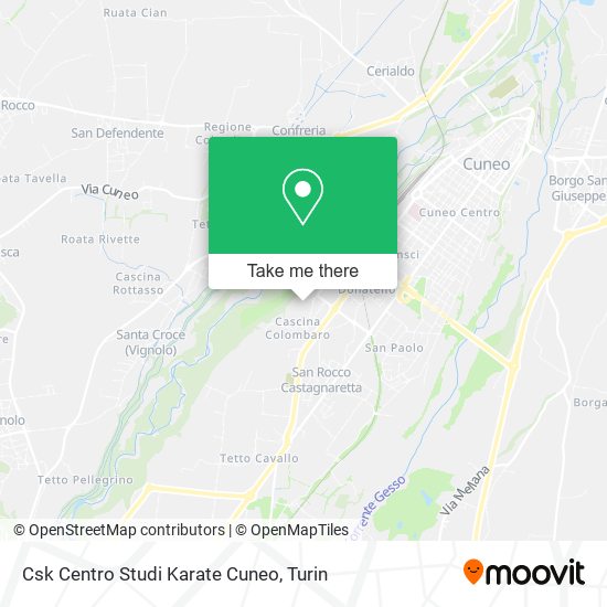 Csk Centro Studi Karate Cuneo map