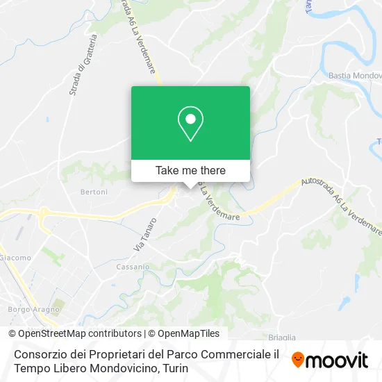 Consorzio dei Proprietari del Parco Commerciale il Tempo Libero Mondovicino map