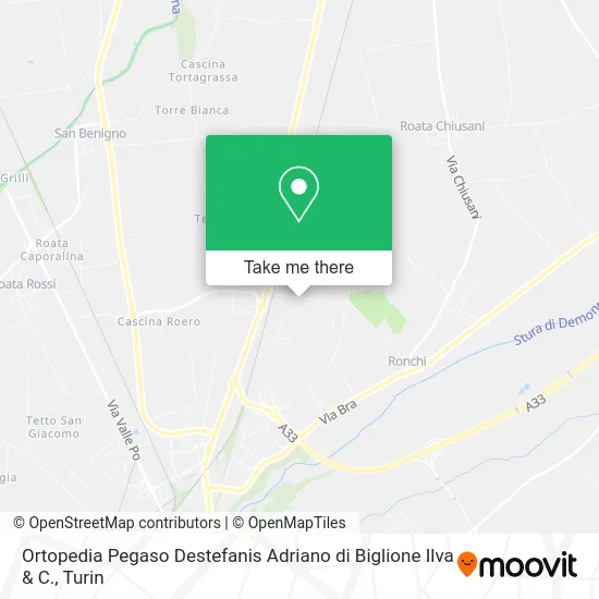 Pegasus Orthopedics by Adriano Destefanis and Ilva Biglione map