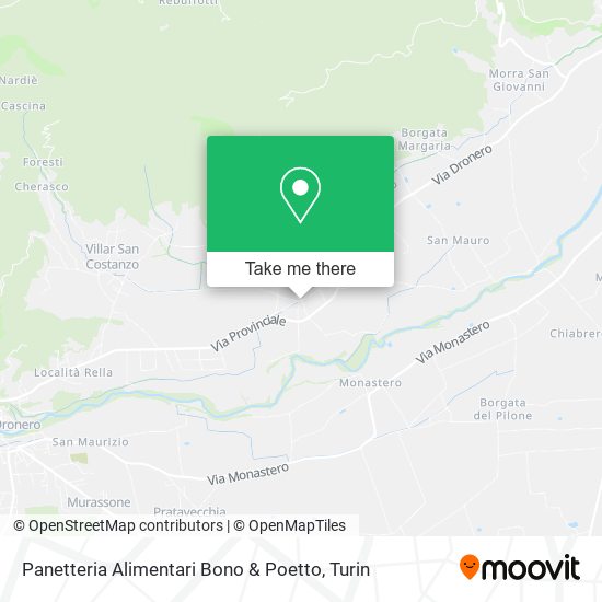 Panetteria Alimentari Bono & Poetto map