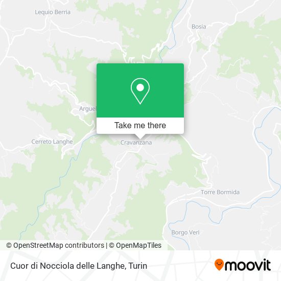 Cuor di Nocciola delle Langhe map