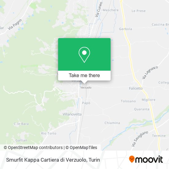 Smurfit Kappa Cartiera di Verzuolo map