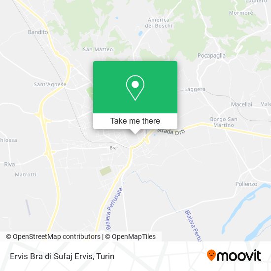 Ervis Bra di Sufaj Ervis map