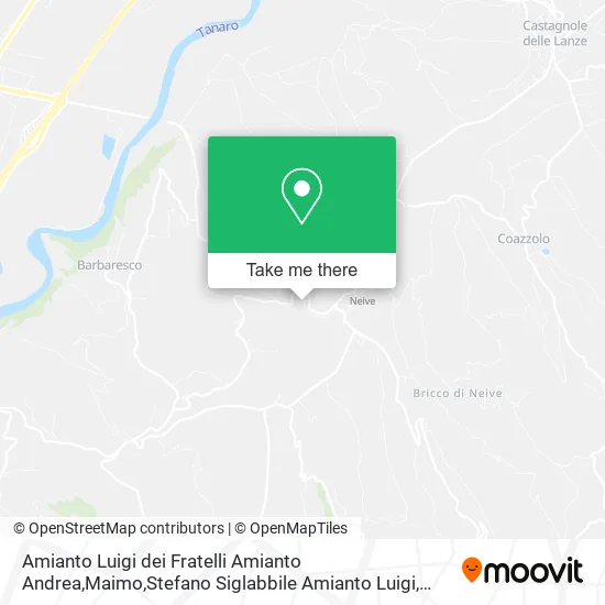 Amianto Luigi dei Fratelli Amianto Andrea,Maimo,Stefano Siglabbile Amianto Luigi map