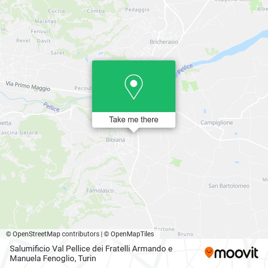 Salumificio Val Pellice dei Fratelli Armando e Manuela Fenoglio map