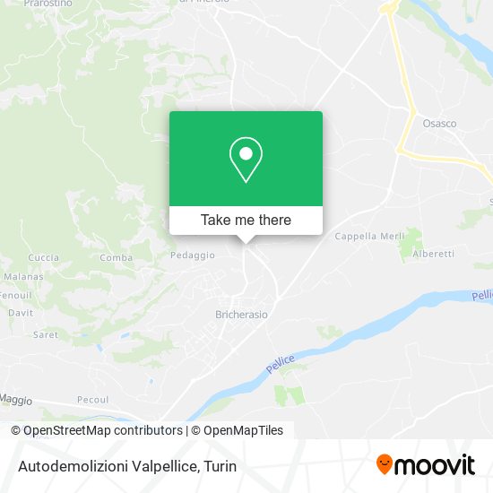 Autodemolizioni Valpellice map