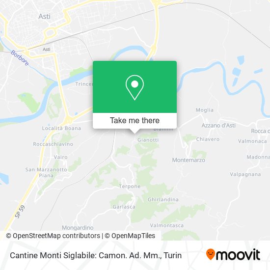 Cantine Monti Siglabile: Camon. Ad. Mm. map