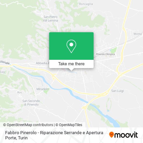 Fabbro Pinerolo - Riparazione Serrande e Apertura Porte map