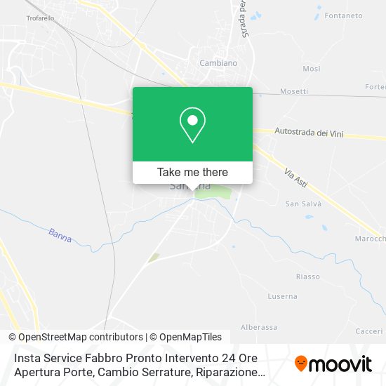 Insta Service Fabbro Pronto Intervento 24 Ore Apertura Porte, Cambio Serrature, Riparazione Serrand map